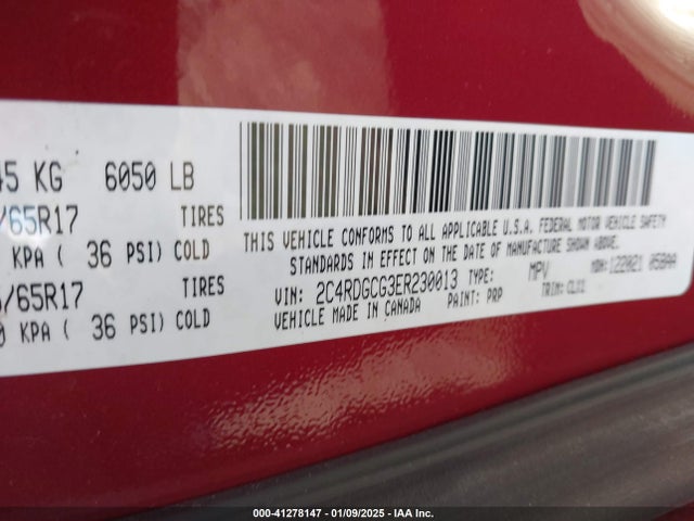 Dodge Grand Caravan Sxt 30th Anniversary 2014 2C4RDGCG3ER230013 Image 9