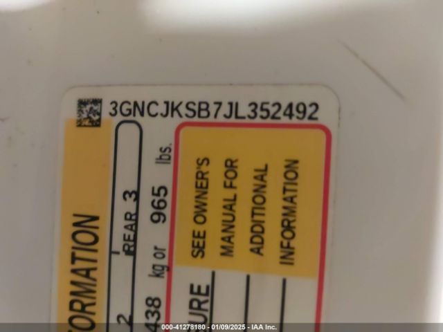 3GNCJKSB7JL352492 Chevrolet TRAX LS