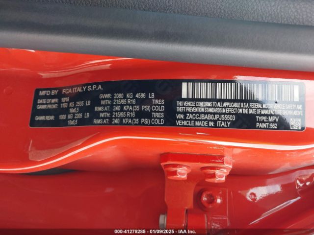 2018 JEEP RENEGADE ZACCJBAB0JPJ55503 Photo 8