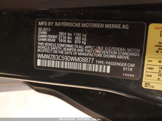 2013 MINI COUNTRYMAN WMWZB3C59DWM08877 Photo 8