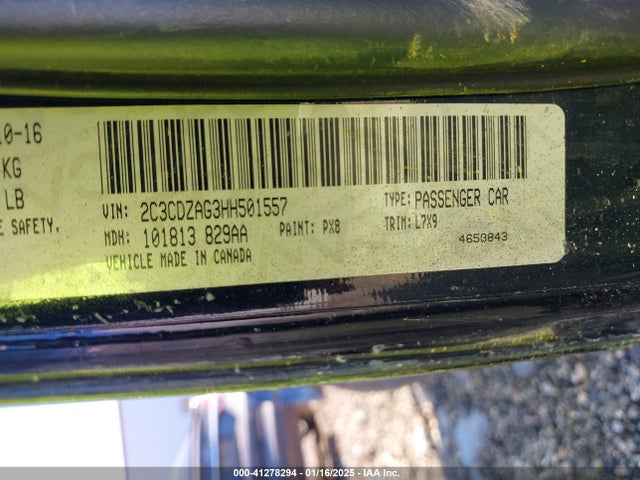 2C3CDZAG3HH501557 Dodge 2017
