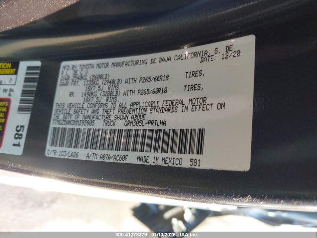 3TMGZ5AN3MM395905 Toyota Tacoma Limited