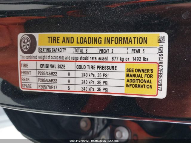 1GNSCJKC7FR512072 Chevrolet Suburban 1500 Lt