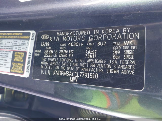 KIA Sportage Lx 2020 KNDPM3AC1L7791910 Image 9