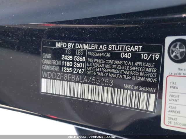 WDDZF8EB6LA755253 Mercedes-Benz E 350 4matic