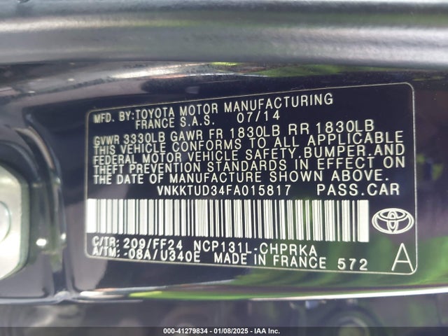 Toyota Yaris Se 2015 VNKKTUD34FA015817 Image 9