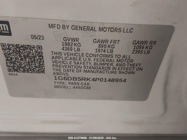 1G6DB5RK4P0148954 Cadillac Ct4 Premium Luxury