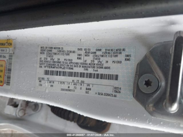 1FTER4FH7PLE11596 Ford Ranger Lariat