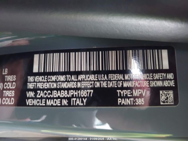 ZACCJBAB8JPH16677 Jeep Renegade Sport 4x4