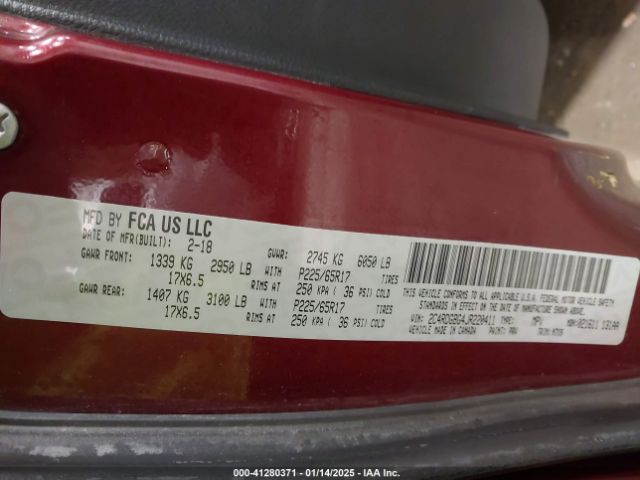 2C4RDGBG4JR220411 Dodge Grand Caravan Se Plus
