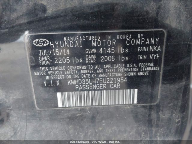 KMHD35LH7EU221954 Hyundai ELANTRA GT