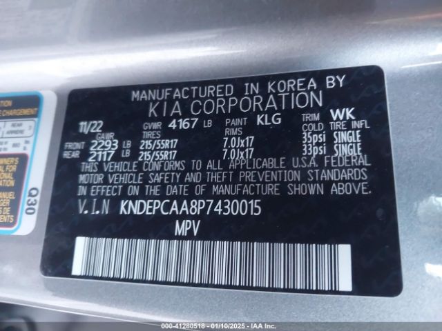 KNDEPCAA8P7430015 KIA Seltos Lx