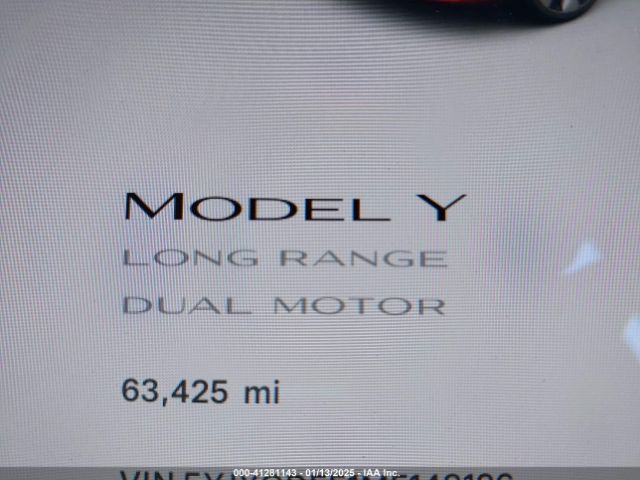 5YJYGDEE1MF148126 Tesla Model Y Long Range Dual Motor All-wheel Drive