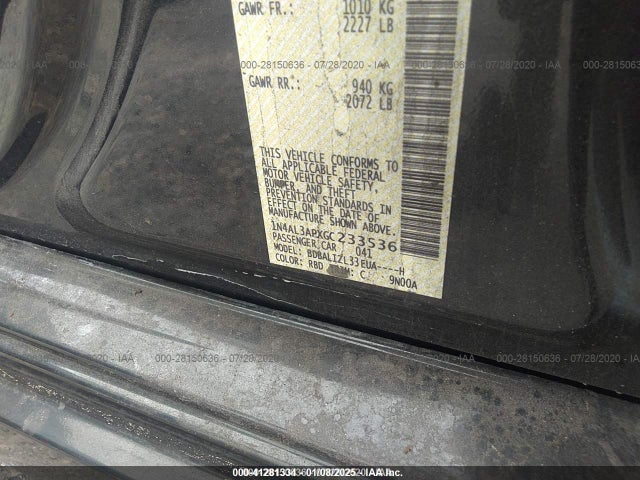 1N4AL3APXGC233536 Nissan Altima 2.5 Sv