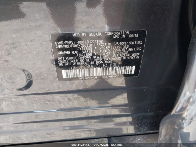 JF2SKAJC2LH416902 Subaru Forester Premium