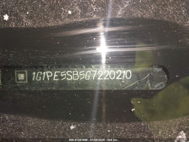 1G1PE5SB5G7220210 Chevrolet Cruze Limited 1lt Auto