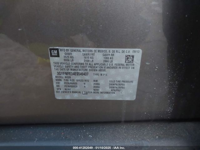 3GYFNFE34ES549437 Cadillac Srx Performance Collection