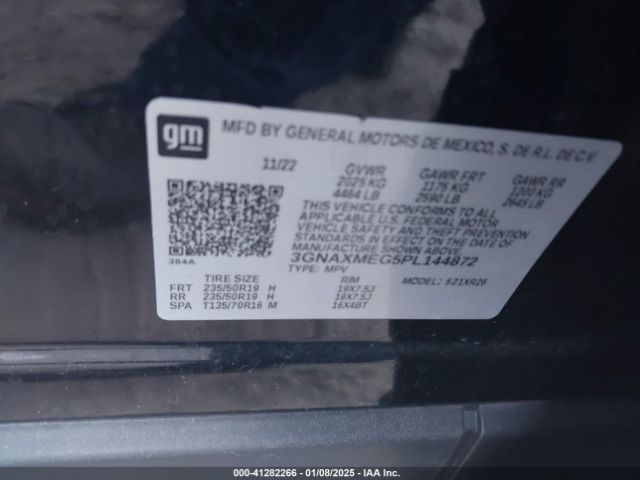 3GNAXMEG5PL144872 Chevrolet Equinox Fwd Rs