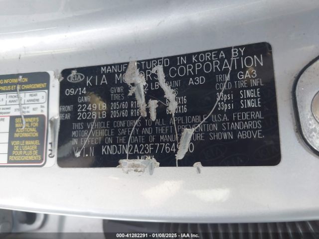 KNDJN2A23F7764930 KIA Soul