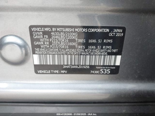 2020 MITSUBISHI ECLIPSE CROSS JA4AT3AA9LZ019256 Photo 8