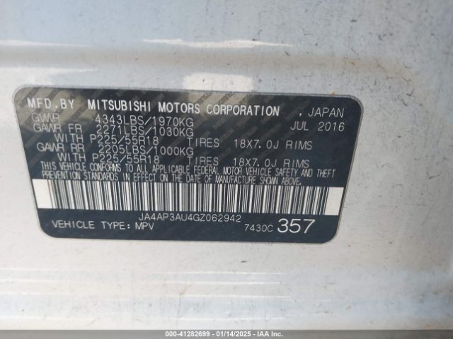 2016 MITSUBISHI OUTLANDER SPORT JA4AP3AU4GZ062942 Photo 8