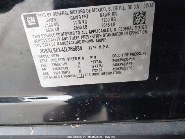 3GKALSEX4JL265834 GMC Terrain Denali