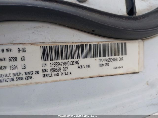 1999 DODGE NEON 3B3ES47CXXT200471 Photo 8