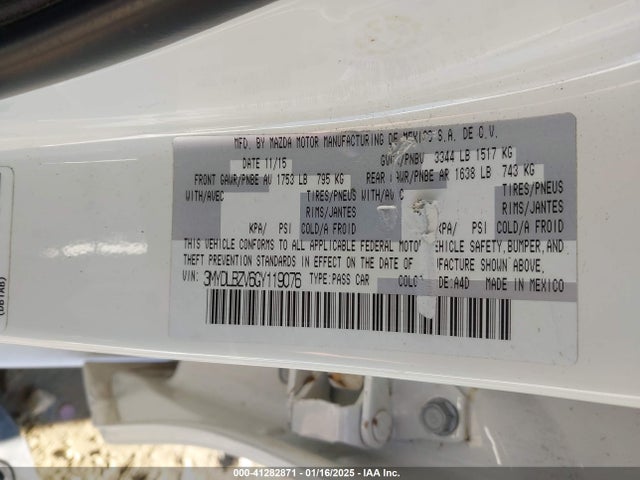 3MYDLBZV6GY119076 Toyota SCION IA