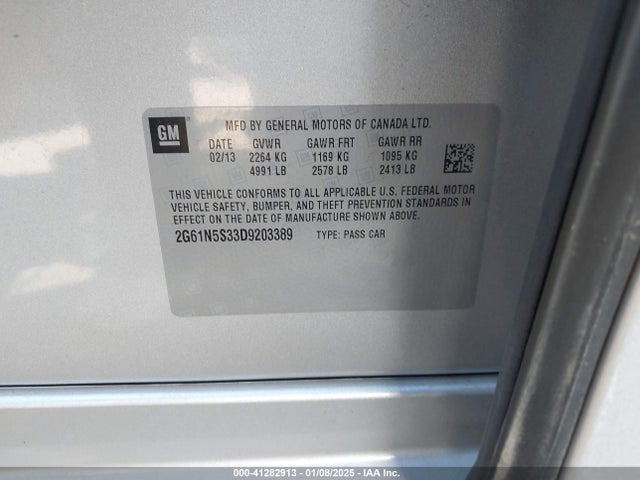 2013 CADILLAC XTS 2G61N5S33D9203389 Photo 8