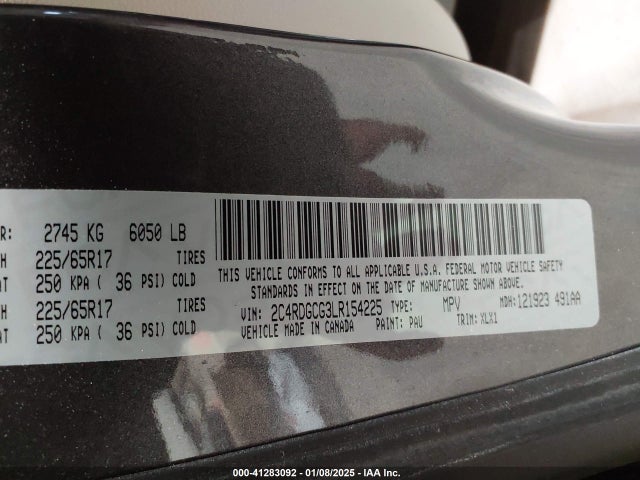 Dodge Grand Caravan Sxt 2020 2C4RDGCG3LR154225 Image 9