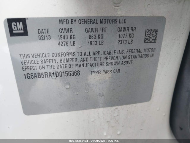 2013 CADILLAC ATS 1G6AB5RA1D0156368 Photo 8