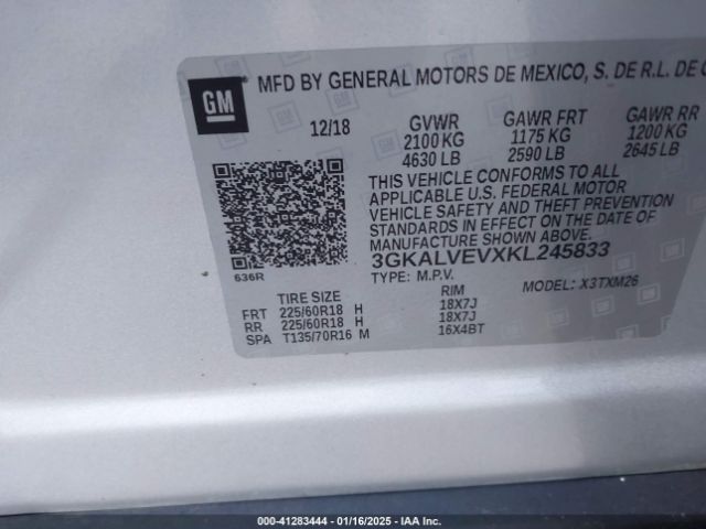 2019 GMC TERRAIN 3GKALVEVXKL245833 Photo 8