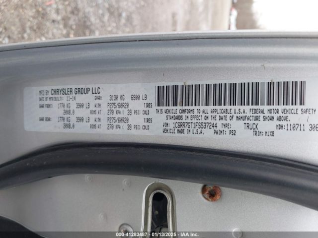 1C6RR7GT1FS537244 RAM 1500 Big Horn