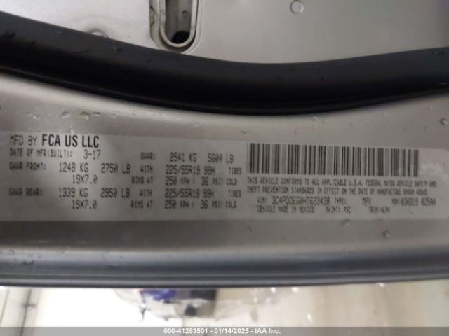 3C4PDDEG0HT623438 Dodge Journey Gt Awd