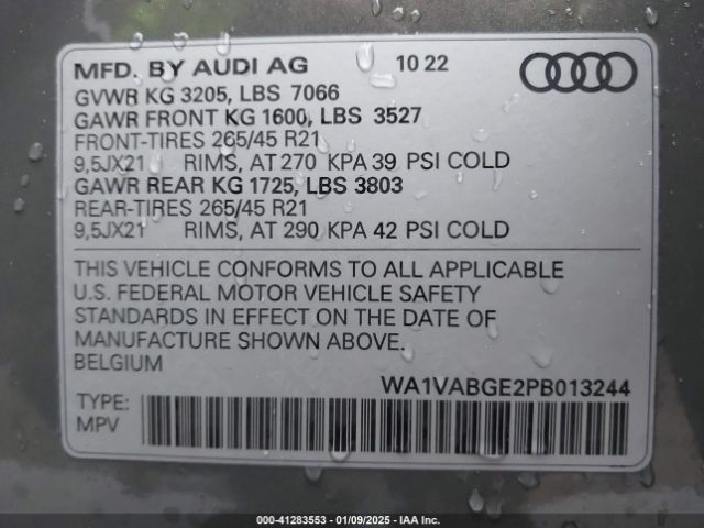 WA1VABGE2PB013244 Audi E-tron Premiumwe