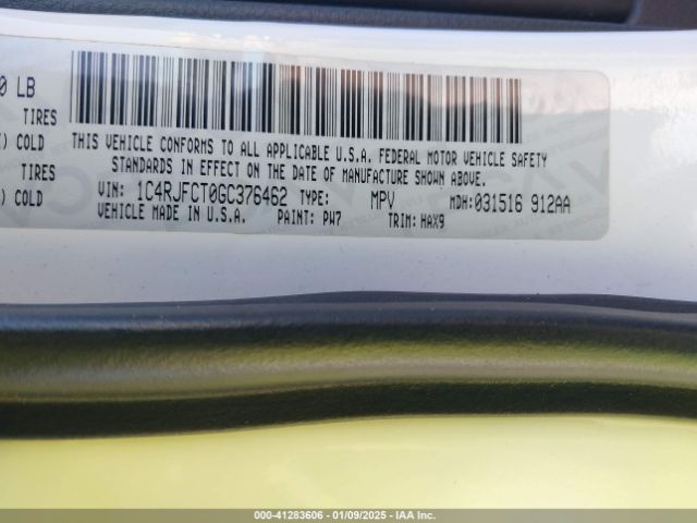 1C4RJFCT0GC376462 Jeep Grand Cherokee High Altitude