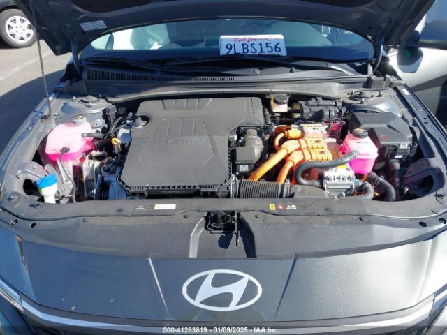 KMHLM4DJ1RU093723 Hyundai Elantra Hybrid Blue