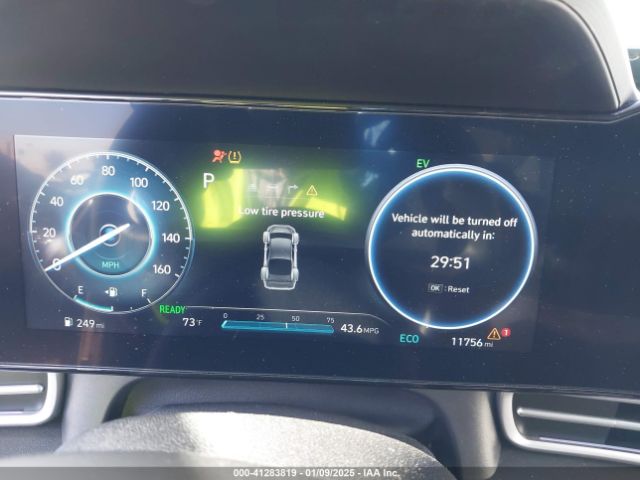 KMHLM4DJ1RU093723 Hyundai Elantra Hybrid Blue