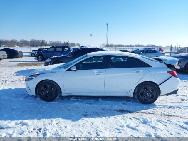 KMHLM4AJ2PU083249 Hyundai Elantra Hybrid Blue
