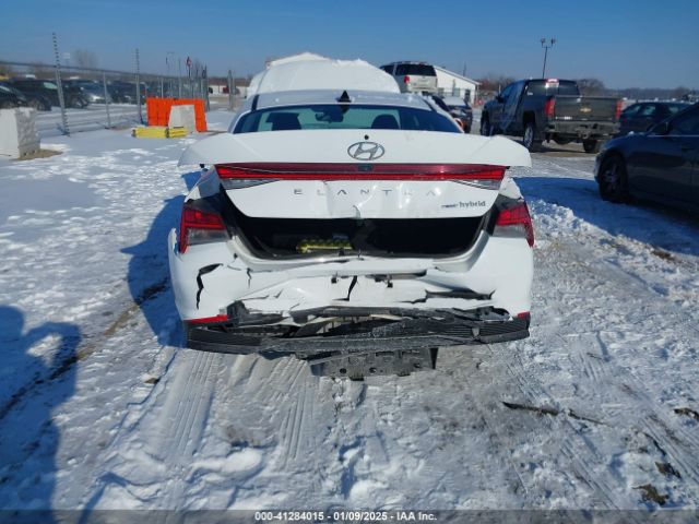 KMHLM4AJ2PU083249 Hyundai Elantra Hybrid Blue