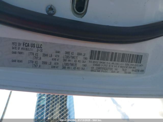 1C6RR7KM6GS277201 RAM 1500 Tradesman