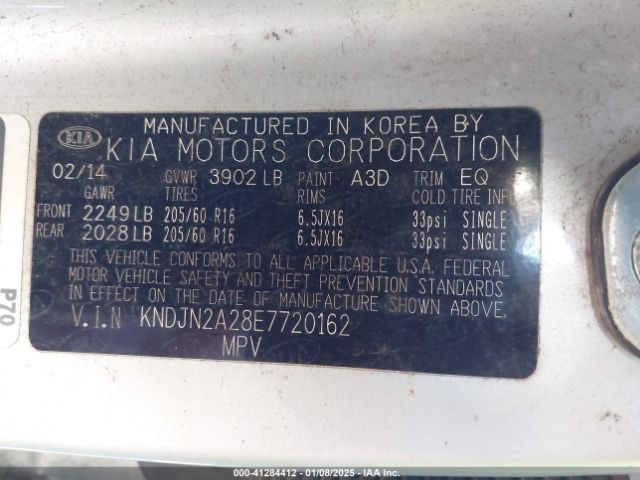 KNDJN2A28E7720162 KIA Soul