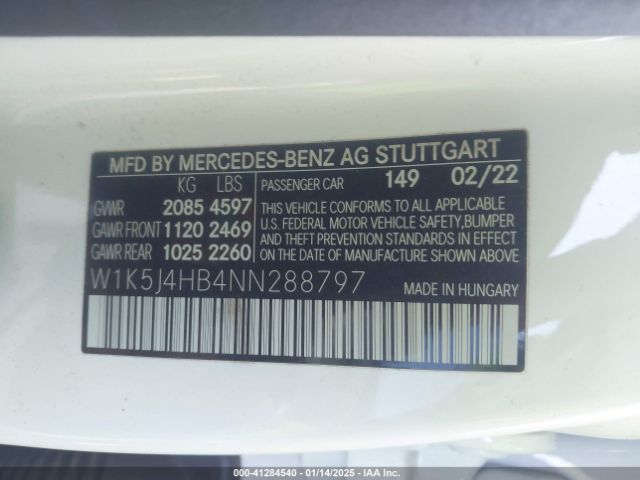 2022 MERCEDES-BENZ CLA 250 COUPE W1K5J4HB4NN288797 Photo 8