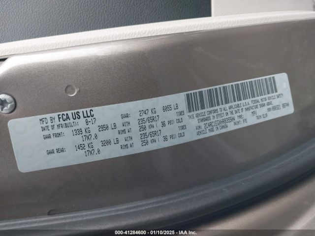 2017 CHRYSLER PACIFICA 2C4RC1EGXHR835504 Photo 8