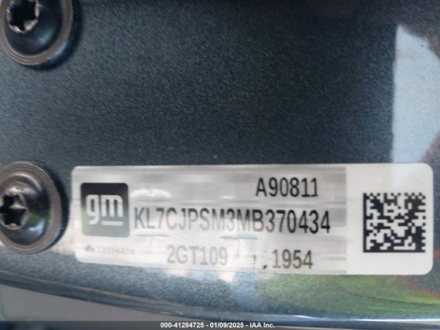 KL7CJPSM3MB370434 Chevrolet Trax Awd Lt