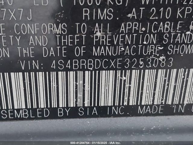 4S4BRBDCXE3253083 Subaru Outback 2.5i Premium