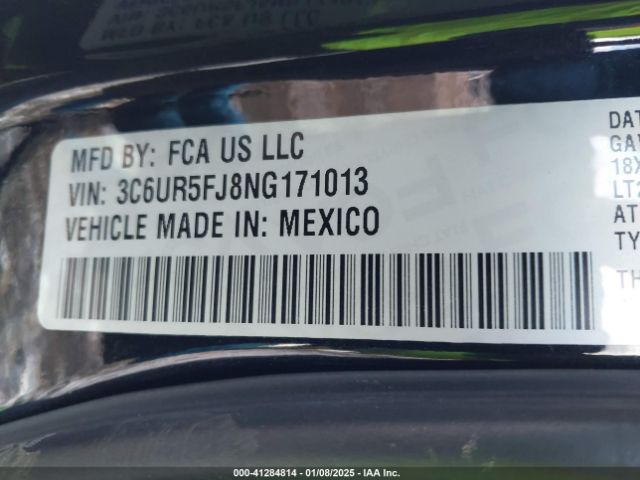 3C6UR5FJ8NG171013 RAM 2500 Laramie  4x4 6'4 Box