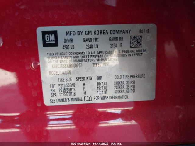 KL4CJASBXJB700767 Buick Encore Preferred