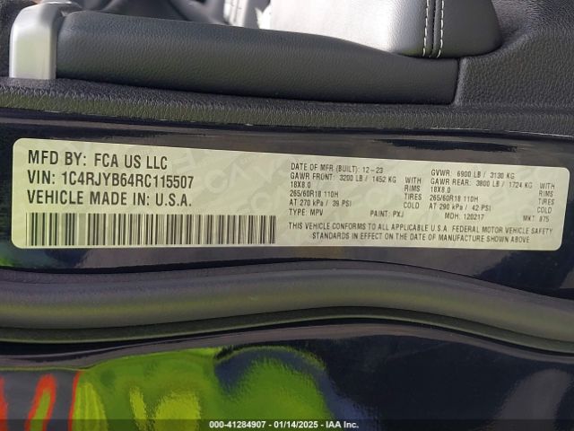 1C4RJYB64RC115507 Jeep Grand Cherokee 4xe