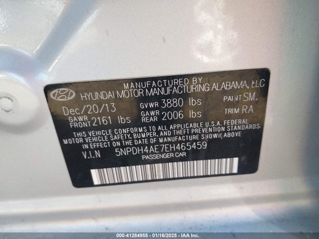 Hyundai ELANTRA SE 2014 5NPDH4AE7EH465459 Image 9